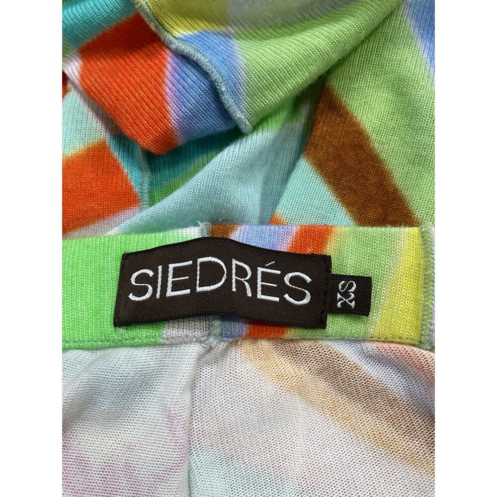 Siedres Vibrant Multicolor Kaleidoscope-Print Jersey Slim-Leg Pants Size XS - Picture 4 of 5